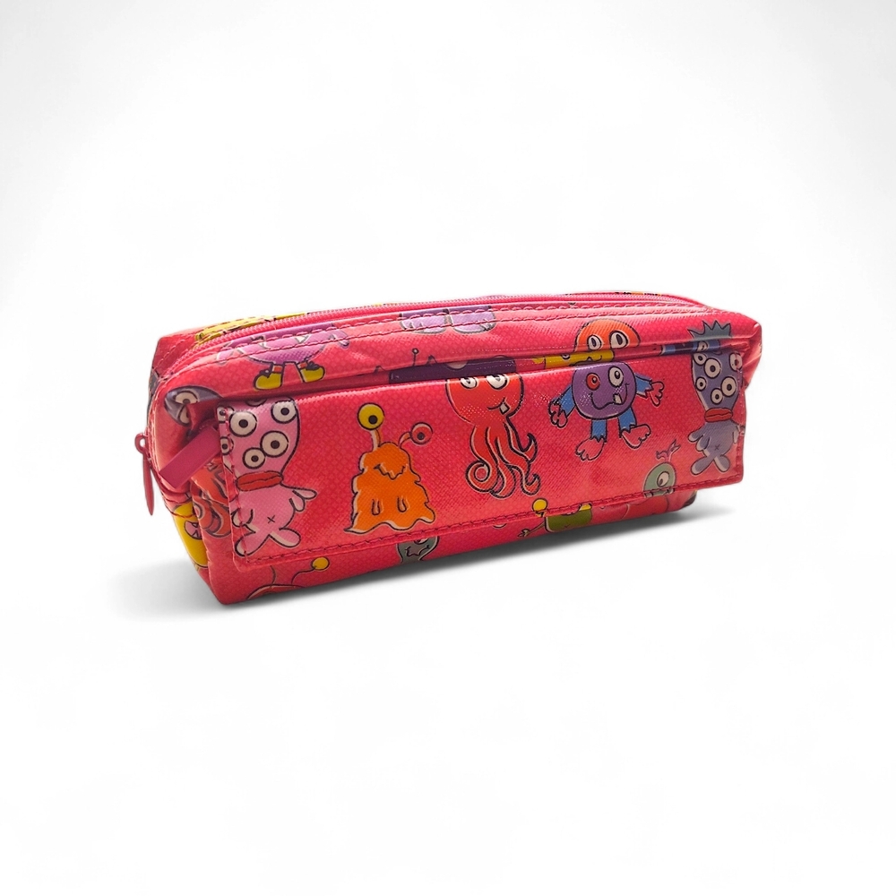 Papercase Pink Monster Zippered Pencil Pouch
